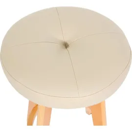 MCW Barhocker Boras Kunstleder Cremeweiß 2er-Set