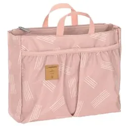 LÄSSIG Wickeltasche Casual Multitalent Organizer Soft Stripes rose