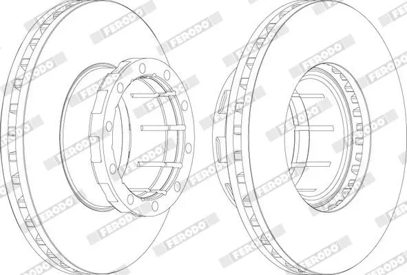 FERODO fcr114a 432mm 45mm für Mercedes