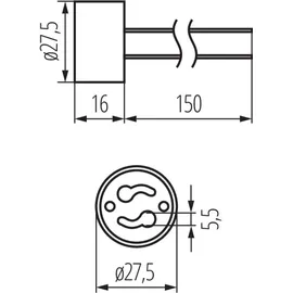 KANLUX HLDR-GZ10 1 GU10 Keramik/weiß