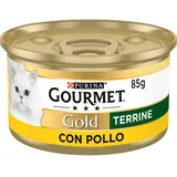 Purina Gold Gourmet Hühnchen-terrine Katzenfutter 24x85g - Multicolor - 24x85g