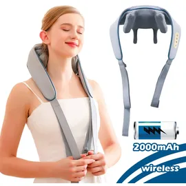 Axion Kraftwerk Kabelloses Nackenmassagegerät inkl. Wärmefunktion grau 50-74cm 0-12M