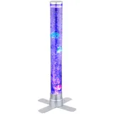 GLOBO Wassersäule Sprudelsäule Wohnzimmer, Dekoration Säle, LED RGB inkl. 3 Fische Kugeln