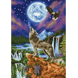 Pracht Creatives Hobby Diamond Dotz DD12-028 Wolf Diamond Painting 47 x 67 cm