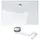 mai mai 80x110cm Antirutsch aus in Weiß inkl AL01 Form Rechteckig 4cm Höhe Lucia