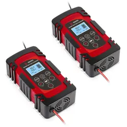2x Motorrad Batterie Ladegerät Lumitecs BC3 Intelligente Ladung 4-8 A Spar-Set