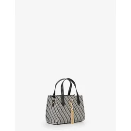 Valentino Divina Summer Henkeltasche Baumwolle/Synthetik Black/White