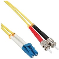 InLine LWL Duplex Kabel, LC/ST, 9/125μm, OS2, 2m