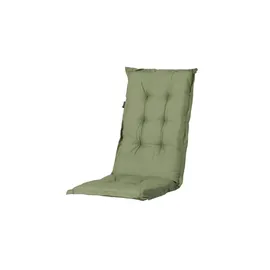 PROGARDEN Tampa Klappsessel 60 x 61 x 109 cm weiß 4 St. inkl. 4 x Auflagen grün