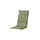 PROGARDEN Tampa Klappsessel 60 x 61 x 109 cm weiß 4 St. inkl. 4 x Auflagen grün