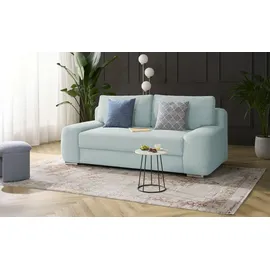 bobb Schlafcouch mit Boxspringpolsterung 2-Sitzer Blau