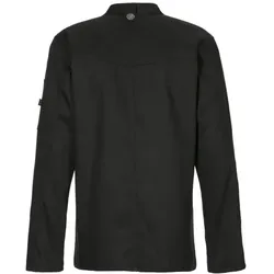 Exner 227 - Kochjacke Westernstyle, langarm, Druckknöpfe : schwarz 65% Polyester 35%Baumwolle 220 g/m2 5XL
