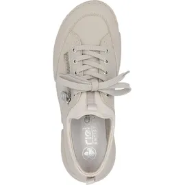 Rieker 45973-60 Schnürhalbschuh Textil & Synthetik Damen in beige - Gr. 40
