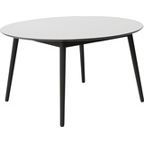 Hammel Furniture Esstisch »Meza by Hammel«, Ø135(231) cm, runde Tischplatte aus MDF/Laminat, Massivholzgestell weiß