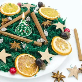 luxuskollektion 52-teiliges Weihnachtsdeko Adventskranz Set mit