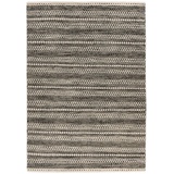 Obsession Wollteppich »My Jaipur 335«, rechteckig, Handweb Teppich, gestreift, reine Wolle, handgewebt, Schlafzimmer, grau - 200x290 cm