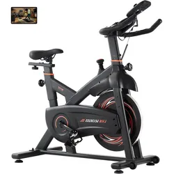 VEVOR Stationäres Fahrrad Heimtrainer Fitness Bicycle Indoor LCD-Display Schwarz
