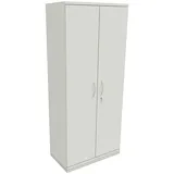 fm Büromöbel Aktenschrank abschließbar für 5 Ordnerhöhen Breite 80 cm »Sidney« grau, 80x186.9x44.2 cm