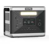 SolarPlay Powerstation mit Solarpanel, 2160 Wh LiFePO4 Batterie-Backup mit 2400W AC Ausgängen (4800W Peak), Power station für Camping, Wohnmobil, Off-Grid