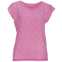 VIVANCE Rundhalsshirt Damen pink-creme Gr.36/38
