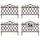 Hti-Living Zierzaun 960 x 36 cm Braun
