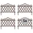 Hti-Living Zierzaun 960 x 36 cm Braun