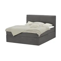 Boxi Boxspringbett  Boxi Classic ¦ grau ¦ Maße (cm): B: 160 H: 125