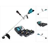 Makita DUR 369 ARF4 Akku Freischneider 36 V ( 2x 18 V ) 43 cm Brushless + 4x Akku 3,0 Ah + Ladegerät