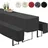 heimtexland ® Hussen Set 3-teilig Bierzeltgarnitur 1x Tischhusse Biertisch 2x Bankhusse Bierbank Tischdeko Typ860 Schwarz 50x220 cm - Schwarz