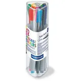 Staedtler triplus fineliner 334 Fineliner, Dreikantdose 12er Set, 334 PR12