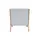 miliboo Sessel DERRY Bouclé 70 x 80 x 80 cm Weiß mit Kissen