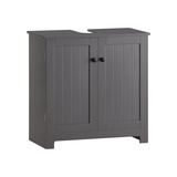 SoBuy Waschbeckenunterschrank BZR18 Badschrank Waschtisch Unterschrank Badmöbel grau 60 cm x 60 cm x 30 cm