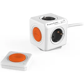 Allocacoc Steckdosenleiste PowerCube Extended Remote 1,50 m Weiß 4 St.