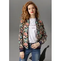 Aniston CASUAL Blouson mit Blumendruck beige|blau|grün|rot 38 EU