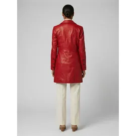 Ricano Lucy, Damen, Ledermantel (Slim Fit) – echtes Lamm Leder – Einreiher rot, L, - L
