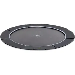 EXIT Dynamic ebenerdiges sports Trampolin ø366cm - schwarz EINHEITSGRÖSSE