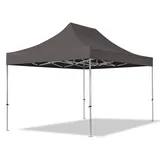 TOOLPORT Gartenpavillon 3 x 4,5 m dunkelgrau
