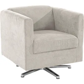 INOSIGN Sessel »Bob Drehsessel, Clubsessel und Cocktailsessel - alles passt« drehbar mit Sternfuß beige