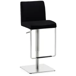 Mayer Sitzmöbel Barhocker »1260EL«, Breite: 40 cm, höhenverstellbar, Leder, schwarz