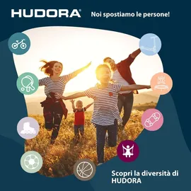 Hudora Turnreck Fabian Standard/Pro - einfache/doppelte Turnstange für Kinder & Erwachsene - 4-Fach höhenverstellbare Gymnastikstange - belastbare Outdoor-Fitnessstange für bis zu 100kg