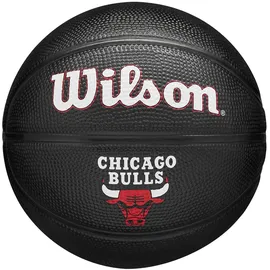 Wilson NBA Team Tribute Mini Basketball Schwarz 3