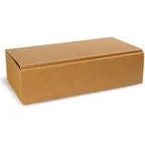 TransPak Flaschen-Präsentkarton 2er, 361 x) 188 x 94 mm, natur, offene Welle