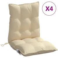 vidaXL Niedriglehner Auflage 4 St. 0 x 0 x 0 cm beige