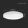 V-Tac Deckenlampe 1x LED 24,0 W rund Kunststoff weiß IP44 D 29,5 cm