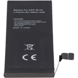 AccuCell 1950mAh Akku für Apple iPhone SE, Li-Polymer, 3,82V 7,4Wh hohe Kapazität, ohne Werkzeug