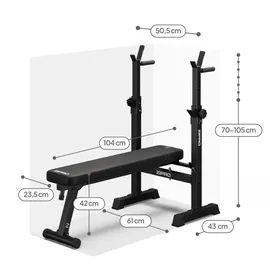Zipro Core klappbar mit Langhantelablage schwarz, NO SIZE