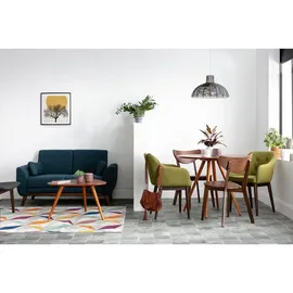 miliboo Design-Esstisch rund Nussbaum D90 ARTIK