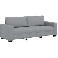 vidaXL 3-Sitzer-Sofa Hellgrau 180 cm Stoff