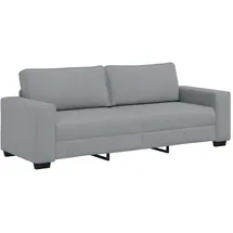 vidaXL 3-Sitzer-Sofa Hellgrau 180 cm Stoff