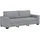 vidaXL 3-Sitzer-Sofa Hellgrau 180 cm Stoff